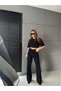 Women's High-Waisted Special Design Vintage Wide Leg Denim Pants - 5