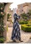 Waist-Tied Patterned Casual Comfortable Dress - 4