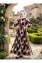 Waist-Tied Patterned Casual Comfortable Dress