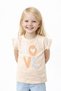 Girl's Love Printed Ruffle Sleeve T-Shirt |   6 Colors |   100% Cotton