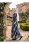 Waist-Tied Patterned Casual Comfortable Dress - 6