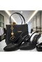 Women's Glittery Heeled Shoes and Glittery Clover Bag Set – Wedding Engagement Women's Stylish Event Combination - 3