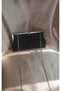Women's Black Satin Stone Detailed Wallet Clutch Model Portfolio Special Occasion and Evening Dress Bag - 2