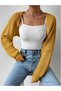Knitwear Knitted Raglan Sleeve Bolero Cardigan Korean Style 4 Seasons - 3