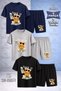 Children's Ayicik Take It White Custom Printed Crew Neck 3-Piece T-Shirt - Shorts Set