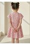 Pink 100% Cotton Muslin Short Sleeve Girls' Cherry Gingham Dress (2-8 Years) - 4