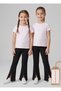 Girls' High Waist Lycra Comfortable Cut 100% Cotton Spanish Leg Slit Black Leggings Pants (2-14 Years) - 8