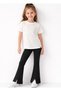 Girls' High Waist Lycra Comfortable Cut 100% Cotton Spanish Leg Slit Black Leggings Pants (2-14 Years) - 9