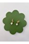 Medium Size Xp Gold Earrings with Drop Stones and Dangle Design - 6