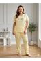 Plus Size Lycra Viscose Women's Pajama Set - 3