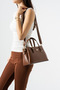 Sanmorris Women's Faux Leather Stylish Design Hand and Shoulder Bag, Wallet Set - 3