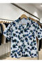 Hawaiian Relaxed Fit Patterned Short Sleeve Apash Collar Summer Shirt - 7