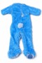 Blue Rabbit Baby Costume 6-12 Months Plush Jumpsuit Hat Carrot Accessory Halloween Set - 3
