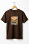Unisex Vintage Ride the Sunset Retro Car Printed Cotton Basic T-Shirt
