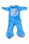 Blue Rabbit Baby Costume 6-12 Months Plush Jumpsuit Hat Carrot Accessory Halloween Set - 6