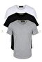 Black Horn 3-Pack Men's Wide Collar 100% Cotton Casual T-Shirt