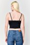 Women V-Neck Sleeveless Solid Tank Top, Black - 4