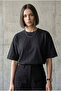 Unisex Black Crew Neck 100% Cotton Premium Quality Oversize T-Shirt (T-Shirt) - 4