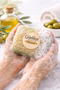 Natural Pumpkin Fiber Olive Oil Soap with Exfoliating Effect for Skin Cleansing and Soft Care - 5