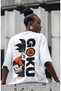 Son Goku Dragon Ball Anime Back Printed Unisex Oversize T-Shirt - 3