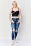 Women V-Neck Sleeveless Solid Tank Top, Black - 2