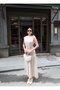 Linda Dress with Fabric Accessories and Belt - 5