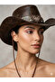 Vintage Brown Cowboy Hat – Classic Western Style Leather-Look Hat