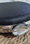 Glitter Evening Dress Bag – Stone Detailed Metal Handle Half Moon Evening Bag Mlu8006 - 7