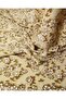 Cream over Brown Ecru Floral Wrinkled Jersey Fabric 140X200Cm - 5