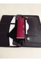 Genuine Leather Purple Portfolio Long Women's Wallet with 10 Card & Phone & Passport Holder Compartments - 7