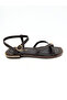 Women's Bitter Brown Ring Detailed Cross-Strap Sandals Vdz02012 - 5