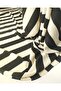 Cream Black Colors Wrinkled Jersey Fabric 150X220Cm - 4