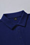 Navy Blue Men's Polo Collar Oversize Twill Fabric 100% Cotton Loose Cut Crew Neck a Quality - 4
