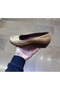 Women's Inside-Outside Genuine Leather Orthopedic 5 cm Padded Heel Cream Beige Mother Shoes - 3