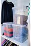 Set of 3 20 Liter (20X3) Vertical Deep Food Storage Containers with Plastic Locking Lids Home Organizer - 4