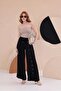 Women's Buttoned Draped Comfortable Pants - 8