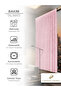 1/2 Dense Pleated Baby Pink Velvet Textured Background Curtain | Ironing Is Not Necessary. | Best Sellers - 6