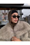 نظارات شمسية نسائية بإطار مستطيل UV400 زجاج 49 EKARTMAN - 3