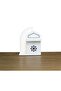 Zahwa Open Shelves Storage With Led Lights |pace Saving End Table | L60xW35.8xH81cm-White - 3
