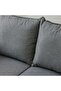 Munet 3 Seater Fabric Sofa - Grey - 8