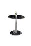 Octagon Side Table - Black/Silver - 5