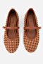 Woman's taba Suede knitted band Ballet Flats - 6