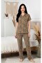Leopard Patterned Women's Pajama Set
