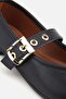 Women's Black Bowknot Band Ballet Flats - 6