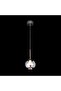 Urban LED 5Pc Glass Pendant set -3-Color Dimmable 4m Adjustable Length -Smoke Grey - 3