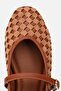 Woman's taba Suede knitted band Ballet Flats - 5