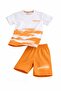 طقم شورت للأولاد من Orange Creative مع تي شيرت منقوش بطباعة إبداعية 23793 - 2