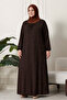Women's Plus Size Square Neck Hijab Dress