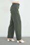 Elastic Waist Pocket Palazzo Trousers - 7