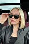 Women's Sunglasses Round Frame Uv400 Glass 55 Ekartman